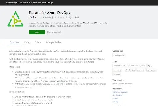Exalate for Azure DevOps